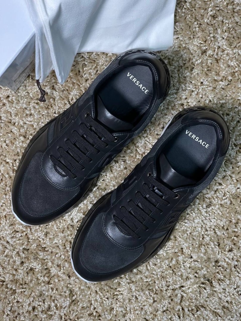 Мужские кроссовки Versace черные