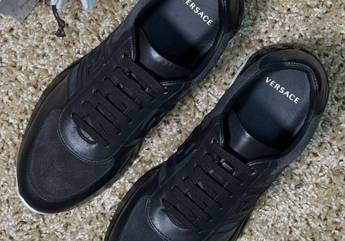Мужские кроссовки Versace черные