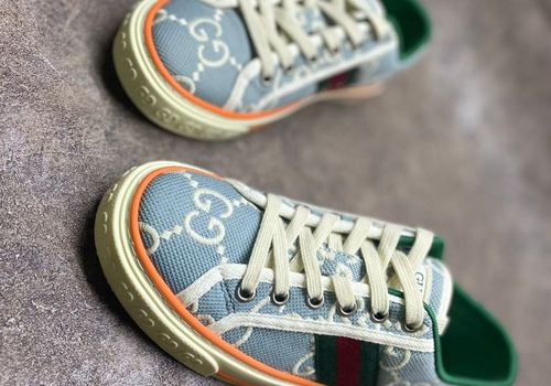 Кеды Gucci Tennis голубые