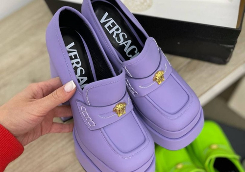 Женские туфли Versace Intrico голубые