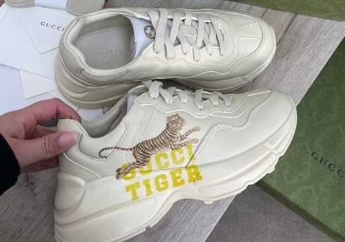 Кожаные кроссовки Gucci Rhyton Tiger