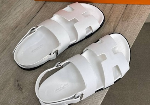 Белые сандалии Hermes Chypre