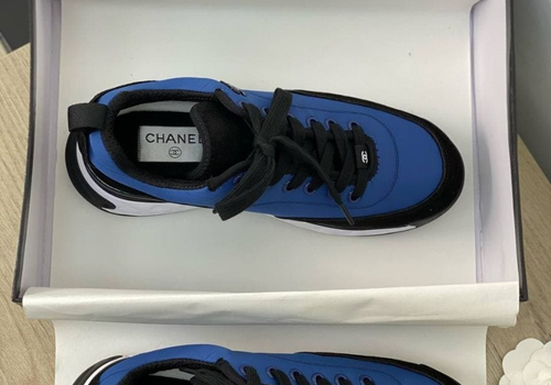 Женские кроссовки Chanel синие