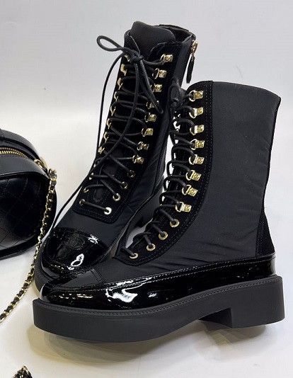 Ботинки черные Chanel