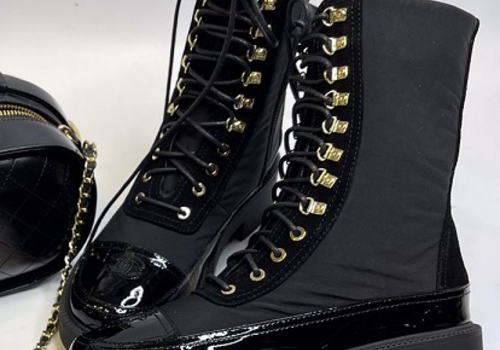 Ботинки черные Chanel