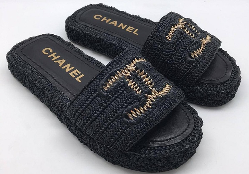 Черные мюли Chanel