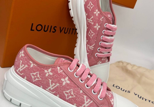 Женские розовые кеды Louis Vuitton