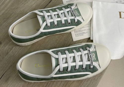 Зеленые кеды Christian Dior Walk'n'
