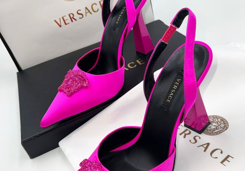 Босоножки Versace розовые