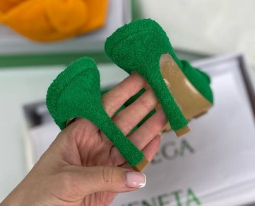 Сабо Bottega Veneta зеленые