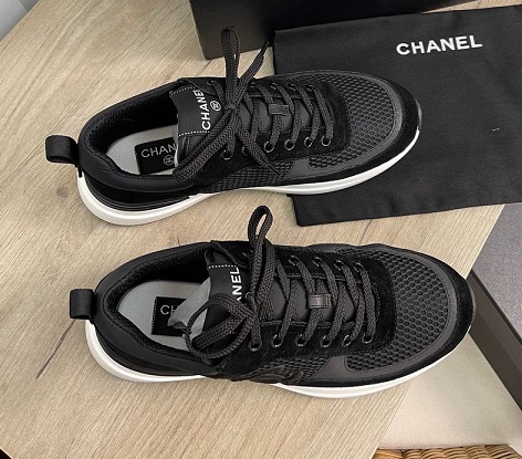 Женские кроссовки Chanel EX Sport черные