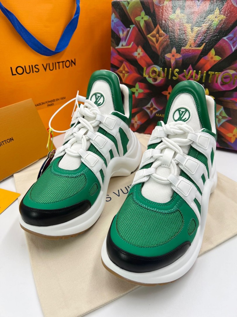Женские кроссовки Louis Vuitton Archlight зеленые