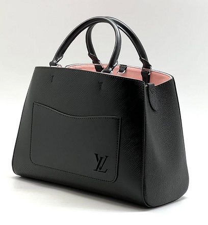 Кожаная сумка Louis Vuitton Marelle Tote MM черная
