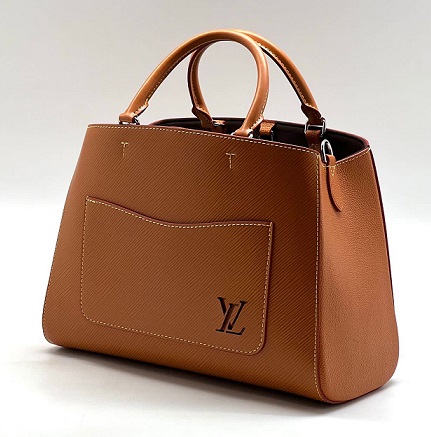 Кожаная сумка Louis Vuitton Marelle Tote MM коричневая