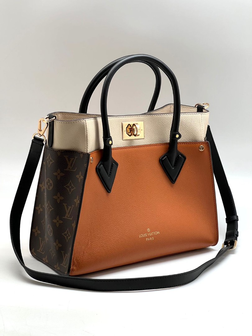 Кожаная сумка Louis Vuitton On My Side коричневая