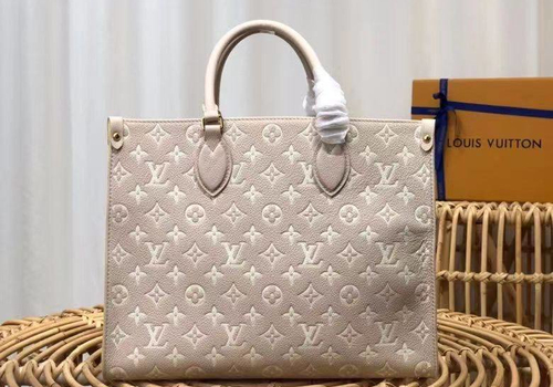 Женская сумка Louis Vuitton Onthego GM бежевая