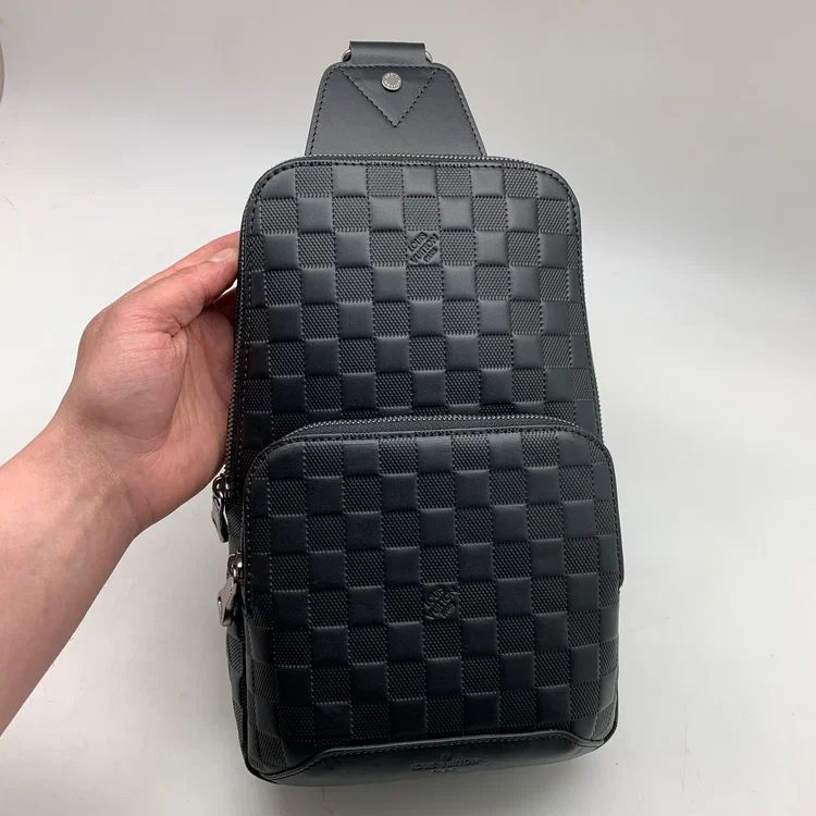 Мужская сумка-слинг Louis Vuitton Avenue черная
