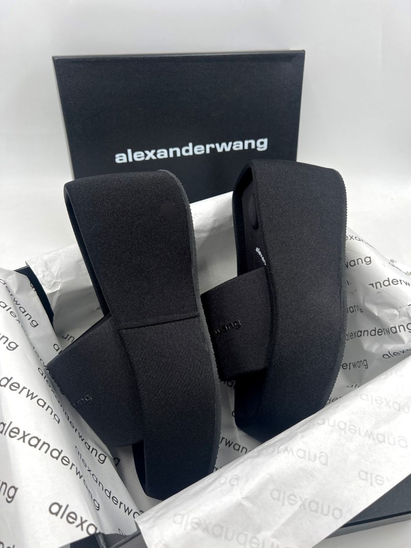 Женские шлепки Alexander Wang черные