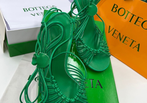 Босоножки Bottega Veneta зеленые