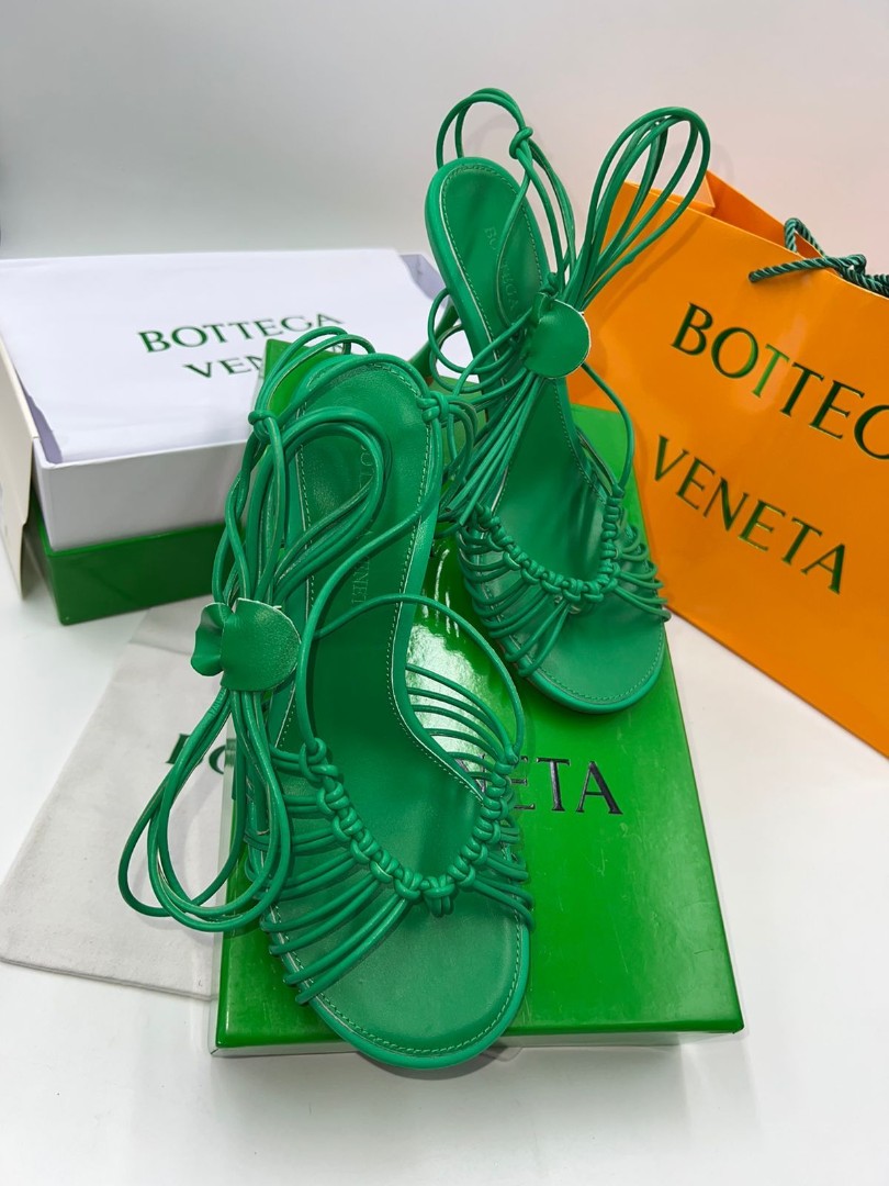 Босоножки Bottega Veneta зеленые