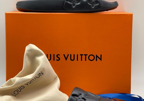 Мужские шлепанцы Louis Vuitton черные