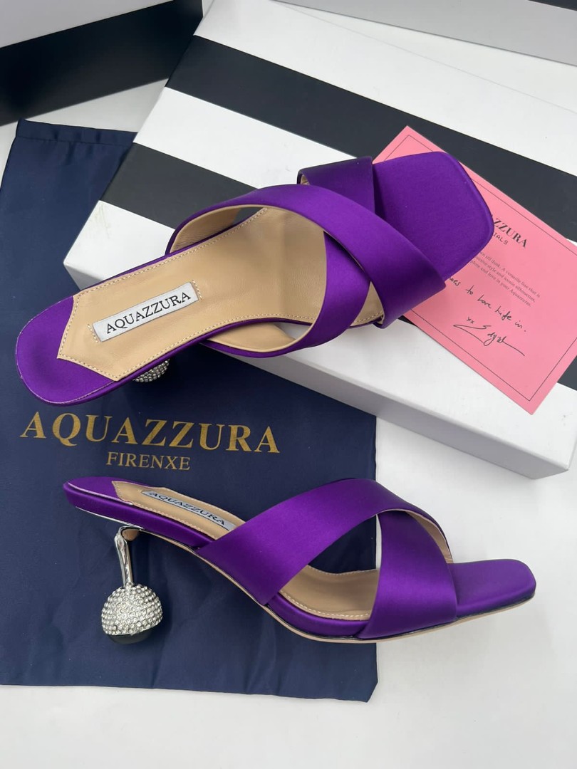 Босоножки Aquazzura Firenze фиолетовые