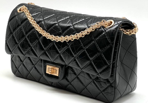 Черная кожаная сумка Chanel 2.55 Classic