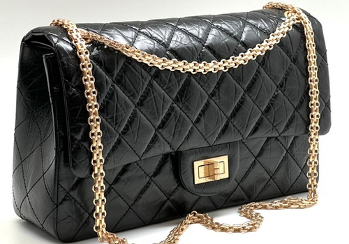 Черная кожаная сумка Chanel 2.55 Classic