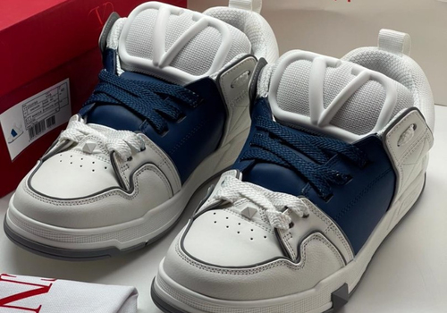 Кроссовки Valentino Garavani белые с синим