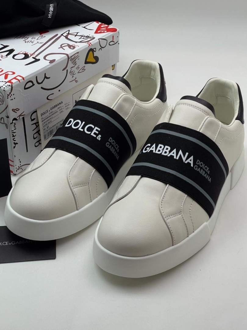 Белые кроссовки Dolce&Gabbana
