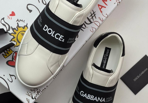 Белые кроссовки Dolce&Gabbana