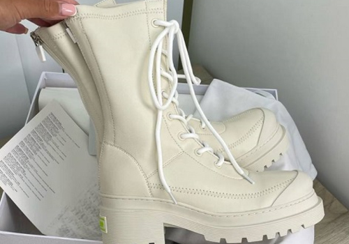 Женские ботинки Christian Dior белые