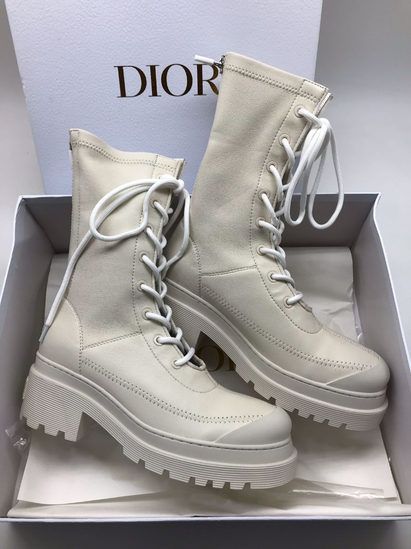 Женские ботинки Christian Dior белые