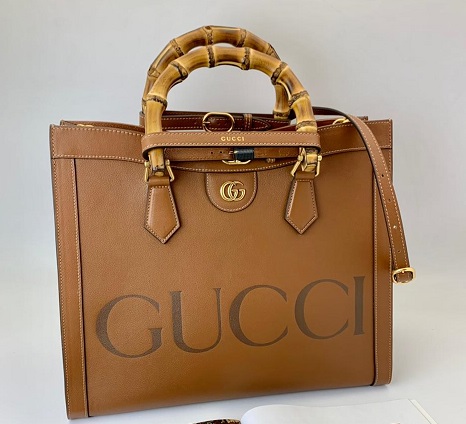 Женская сумка-тоут Gucci Diana коричневая