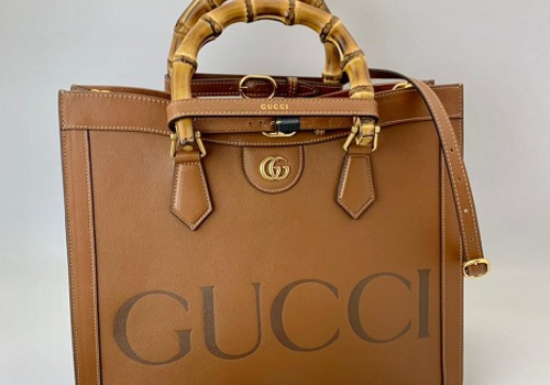 Женская сумка-тоут Gucci Diana коричневая