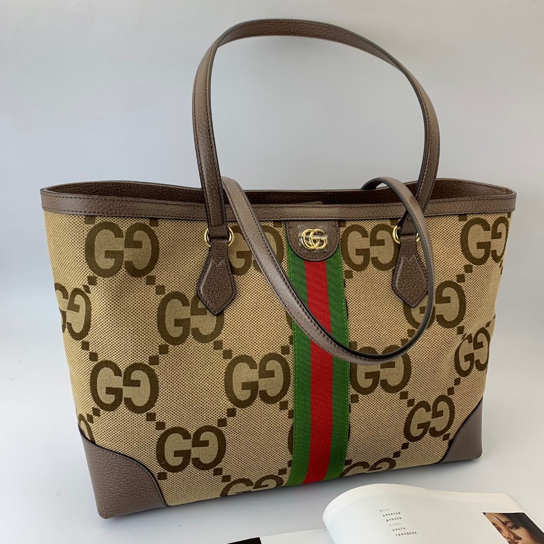Пляжная сумка Gucci коричневая