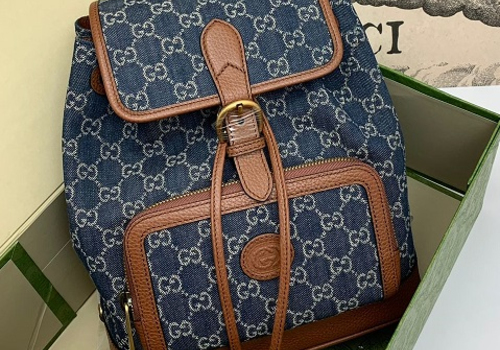 Женский синий рюкзак Gucci