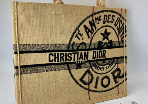 Сумка-тоут Christian Dior Book Tote 41 см бежевая