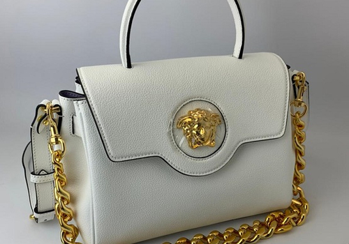 Женская белая сумка Versace