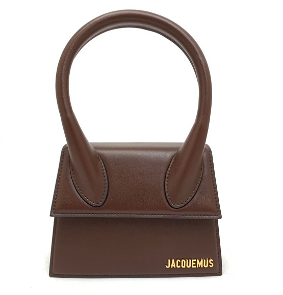 Женская кожаная сумка Jacquemus Le Chiquito moyen коричневая