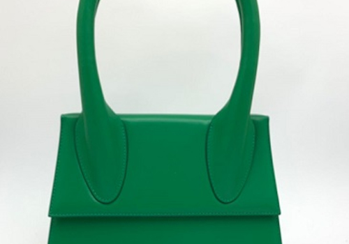Женская кожаная сумка Jacquemus Le Chiquito moyen зеленая