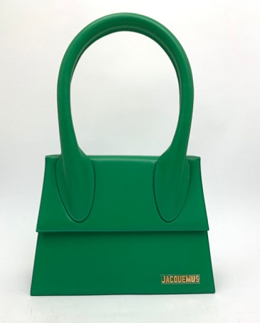 Женская кожаная сумка Jacquemus Le Chiquito moyen зеленая