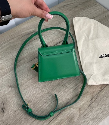 Кожаная сумка Jacquemus Le Chiquito Mini зеленая