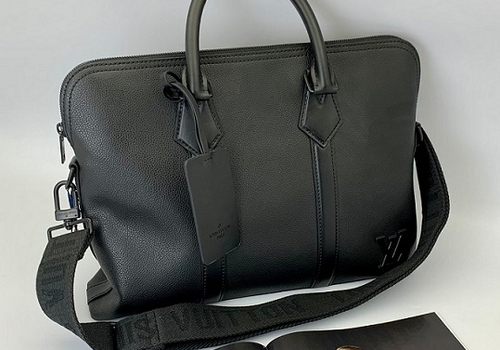 Мужская черная деловая сумка Louis Vuitton