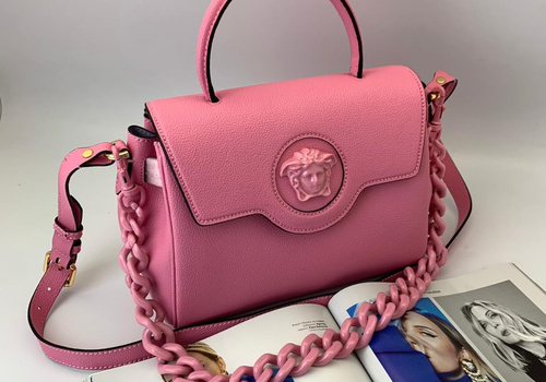 Женская сумка Versace розовая