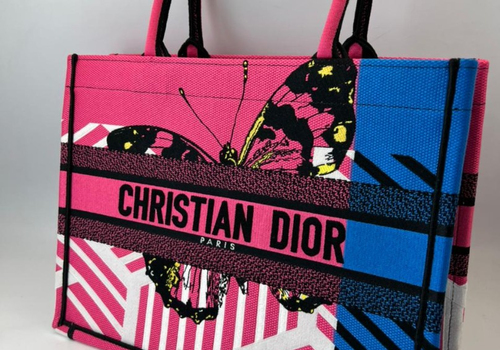 Пляжная сумка-тоут Christian Dior Book Tote 41 см розовая