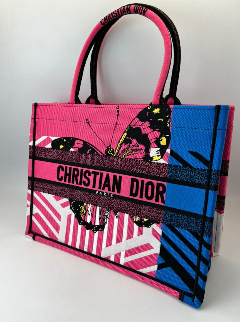 Пляжная сумка-тоут Christian Dior Book Tote 41 см розовая