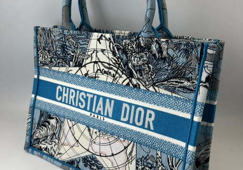 Сумка-тоут Christian Dior Book Tote 36 см голубая
