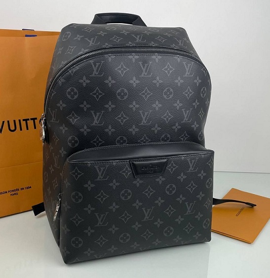 Мужской рюкзак Louis Vuitton Discovery Monogram Eclipse серый