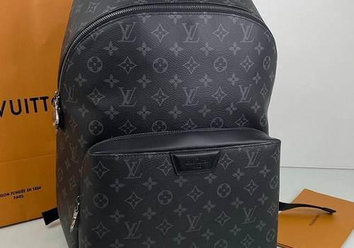 Мужской рюкзак Louis Vuitton Discovery Monogram Eclipse серый